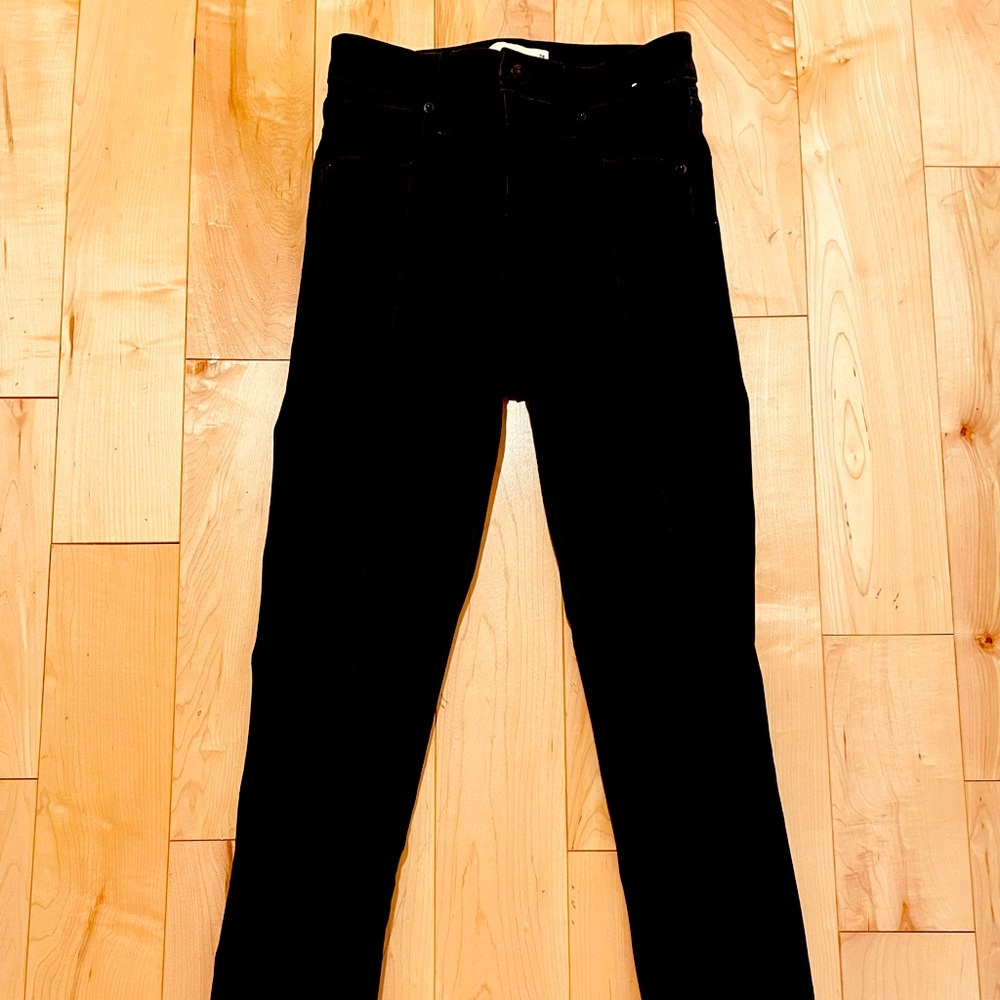 Abercrombie High Rise Black Super Skinny Ankle 24
